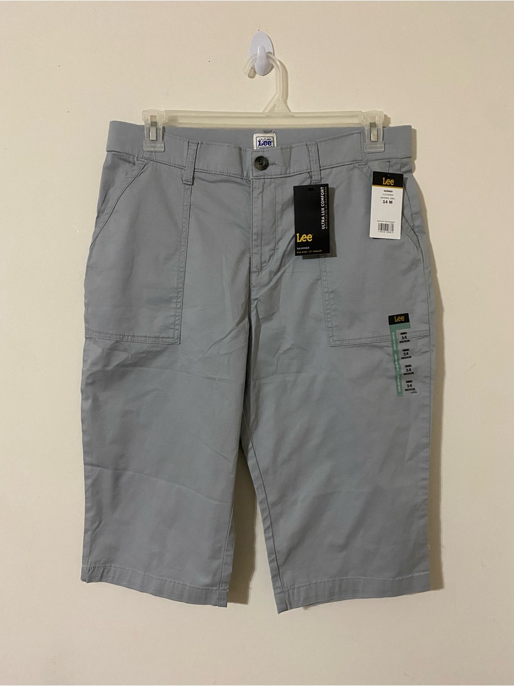 Lee Ultra Lux Comfort Flex Skimmer Utility Capris Size 14M NWT - Picture 4 of 12